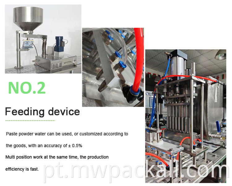 Máquina de preenchimento de copo de água potável automática de água potável pneumática